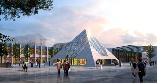 杨浦金字塔网架